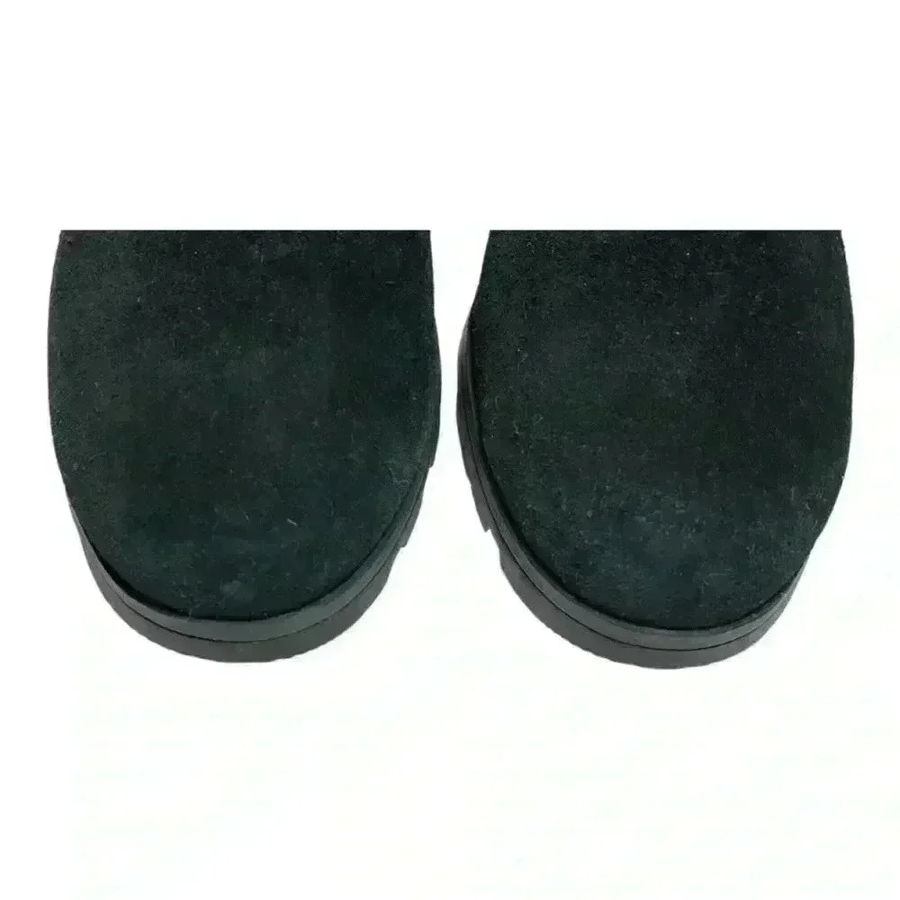Sorel Women's Black Suede Iridescent Waterproof Booties Size 5 Preowned